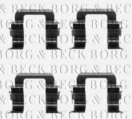 BORG & BECK BBK1107 Комплектуючі, колодки дискового гальма