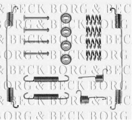 BORG & BECK BBK6019 Комплектуючі, колодки дискового гальма