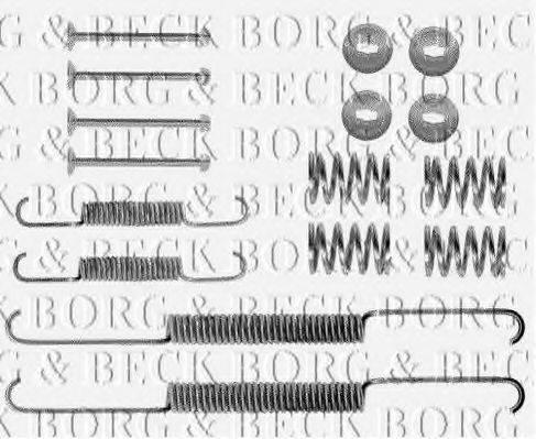 BORG & BECK BBK6072 Комплектуючі, колодки дискового гальма