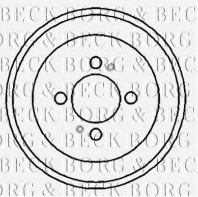 BORG & BECK BBR7098 Гальмівний барабан