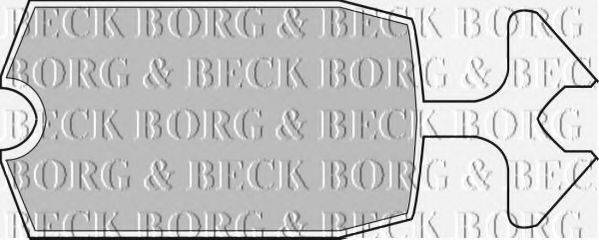 BORG & BECK BBP1034 Комплект гальмівних колодок, дискове гальмо