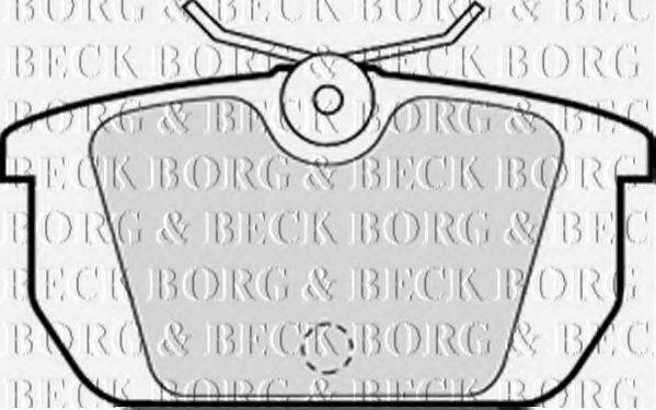 BORG & BECK BBP1261 Комплект гальмівних колодок, дискове гальмо