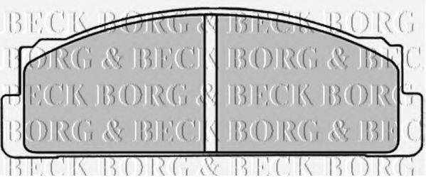 BORG & BECK BBP1310 Комплект гальмівних колодок, дискове гальмо