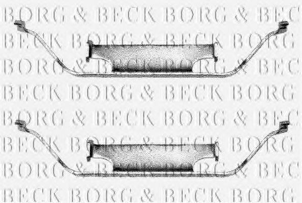 BORG & BECK BBK1011 Комплектуючі, колодки дискового гальма