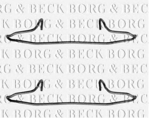 BORG & BECK BBK1040 Комплектующие, колодки дискового тормоза