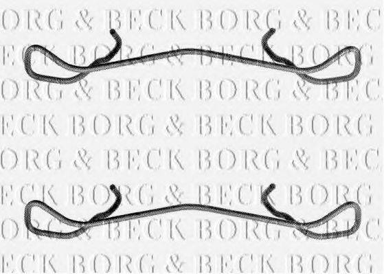 BORG & BECK BBK1170 Комплектуючі, колодки дискового гальма