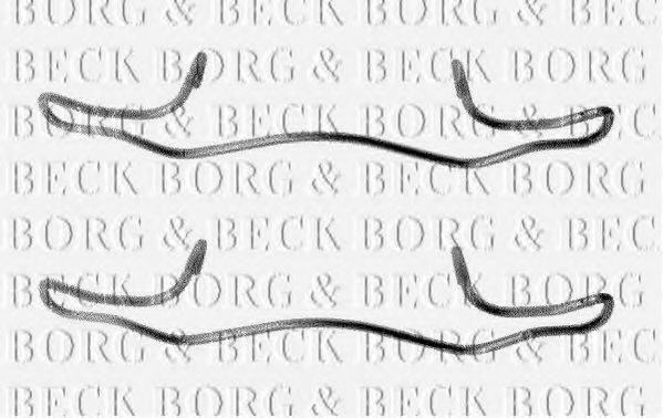 BORG & BECK BBK1180 Комплектуючі, колодки дискового гальма