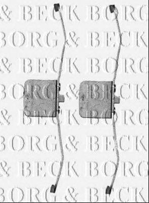 BORG & BECK BBK1226 Комплектуючі, колодки дискового гальма