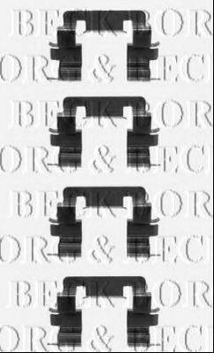 BORG & BECK BBK1430 Комплектуючі, колодки дискового гальма