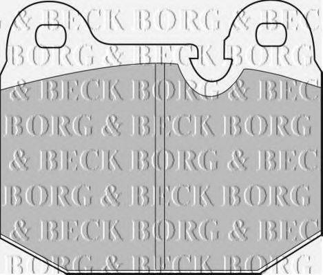 BORG & BECK BBP1043 Комплект гальмівних колодок, дискове гальмо