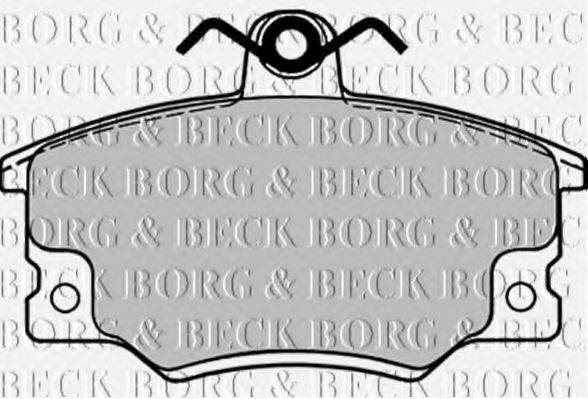 BORG & BECK BBP1090 Комплект гальмівних колодок, дискове гальмо