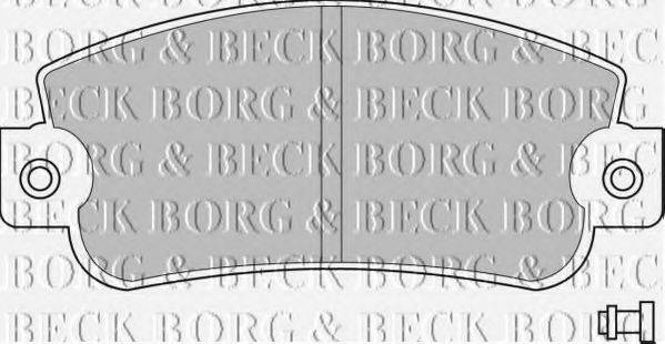 BORG & BECK BBP1094 Комплект гальмівних колодок, дискове гальмо
