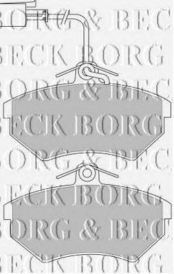 BORG & BECK BBP1123 Комплект гальмівних колодок, дискове гальмо