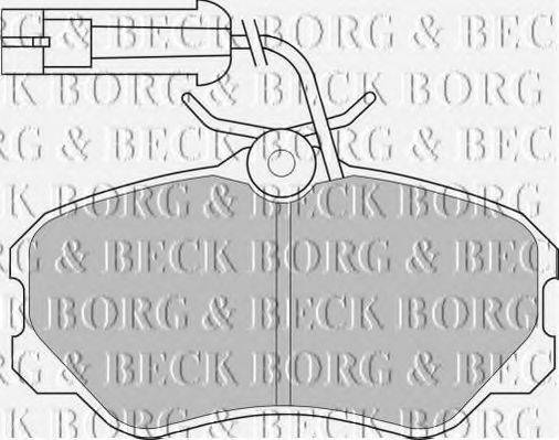 BORG & BECK BBP1142 Комплект гальмівних колодок, дискове гальмо