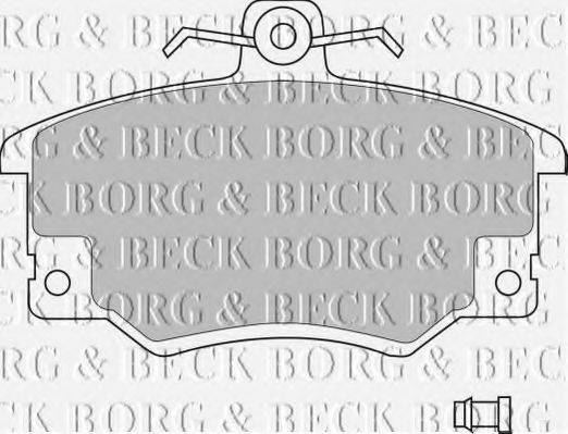 BORG & BECK BBP1410 Комплект гальмівних колодок, дискове гальмо