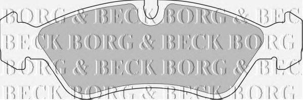 BORG & BECK BBP1423 Комплект гальмівних колодок, дискове гальмо