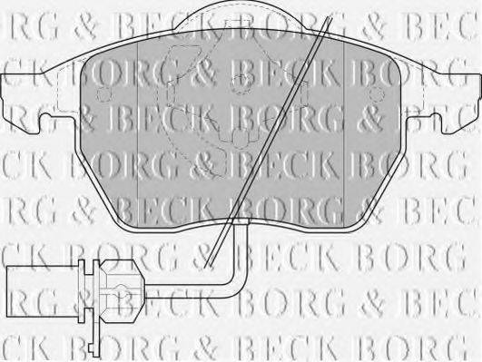 BORG & BECK BBP1447 Комплект гальмівних колодок, дискове гальмо