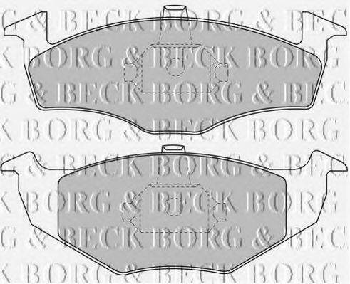 BORG & BECK BBP1471 Комплект гальмівних колодок, дискове гальмо