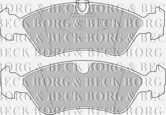 BORG & BECK BBP1474 Комплект гальмівних колодок, дискове гальмо