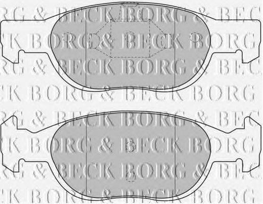 BORG & BECK BBP1499 Комплект гальмівних колодок, дискове гальмо