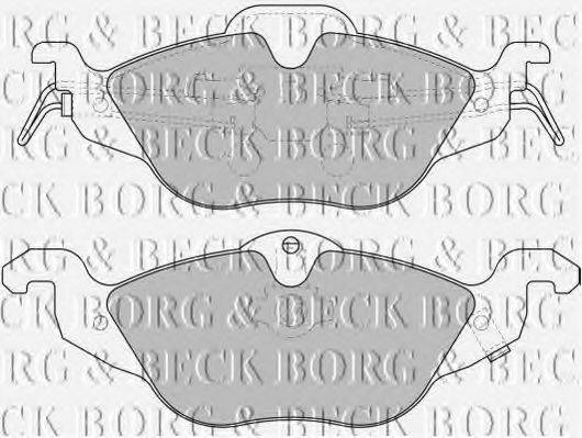 BORG & BECK BBP1563 Комплект гальмівних колодок, дискове гальмо