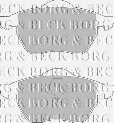 BORG & BECK BBP1575 Комплект гальмівних колодок, дискове гальмо