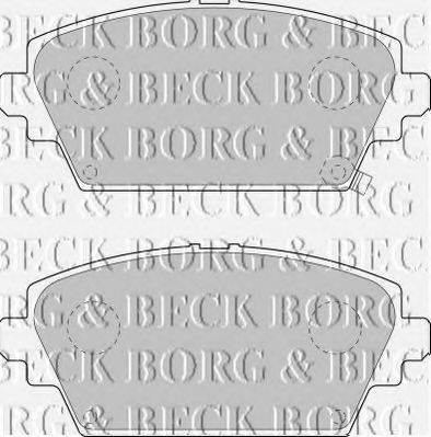 BORG & BECK BBP1652 Комплект гальмівних колодок, дискове гальмо