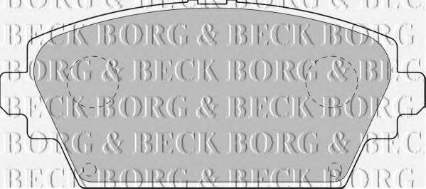 BORG & BECK BBP1811 Комплект гальмівних колодок, дискове гальмо