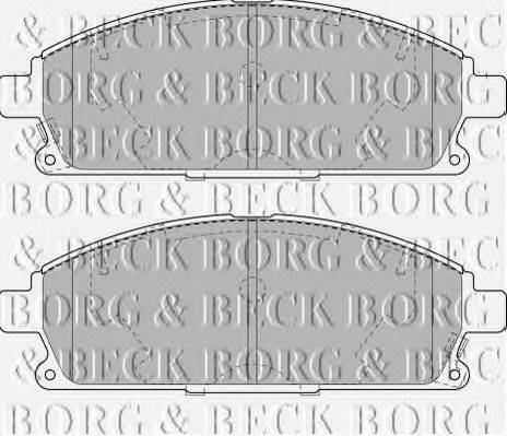 BORG & BECK BBP1820 Комплект гальмівних колодок, дискове гальмо
