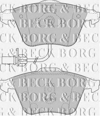 BORG & BECK BBP1841 Комплект гальмівних колодок, дискове гальмо