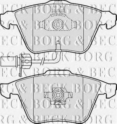 BORG & BECK BBP2013 Комплект гальмівних колодок, дискове гальмо