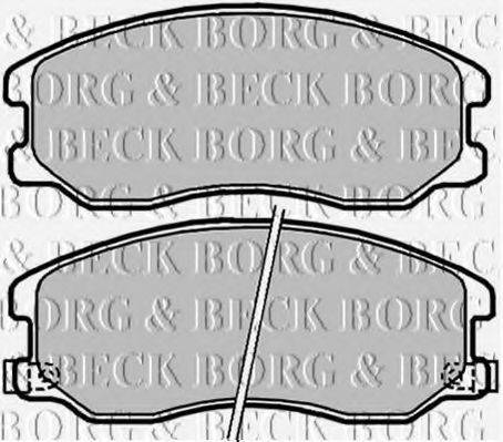 BORG & BECK BBP2040 Комплект гальмівних колодок, дискове гальмо