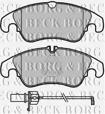 BORG & BECK BBP2045 Комплект гальмівних колодок, дискове гальмо