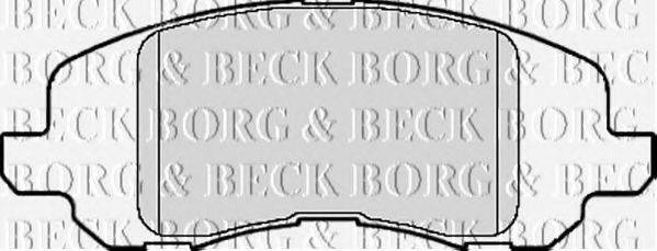 BORG & BECK BBP2125 Комплект гальмівних колодок, дискове гальмо