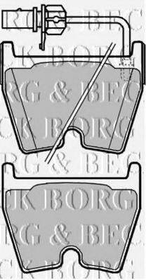 BORG & BECK BBP2138 Комплект гальмівних колодок, дискове гальмо