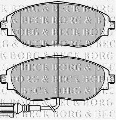 BORG & BECK BBP2339 Комплект гальмівних колодок, дискове гальмо