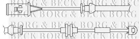 BORG & BECK BWL3024 Сигналізатор, знос гальмівних колодок