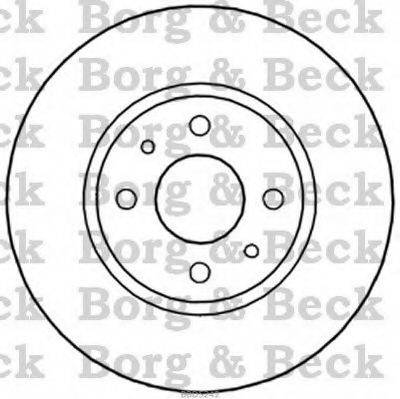 BORG & BECK BBD5242 гальмівний диск