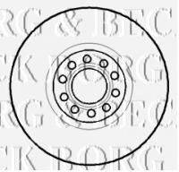 BORG & BECK BBD5734S гальмівний диск
