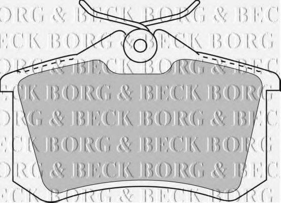 BORG & BECK BBP1512 Комплект гальмівних колодок, дискове гальмо