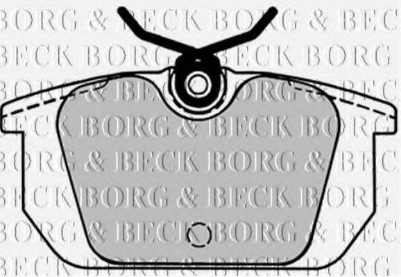 BORG & BECK BBP1534 Комплект гальмівних колодок, дискове гальмо