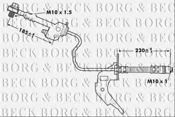 BORG & BECK BBH7122 Гальмівний шланг
