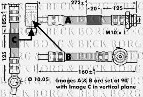 BORG & BECK BBH7149 Гальмівний шланг