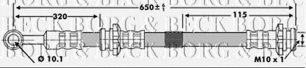 BORG & BECK BBH7150 Гальмівний шланг