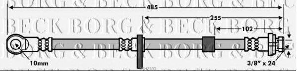 BORG & BECK BBH7555 Гальмівний шланг