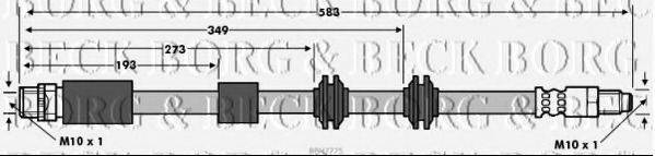 BORG & BECK BBH7775 Гальмівний шланг