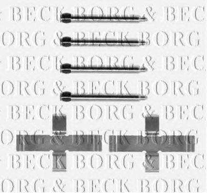 BORG & BECK BBK1177 Комплектуючі, колодки дискового гальма