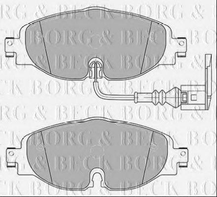 BORG & BECK BBP2381 Комплект гальмівних колодок, дискове гальмо