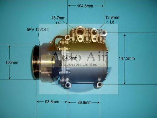 AUTO AIR GLOUCESTER 141189P Компресор, кондиціонер