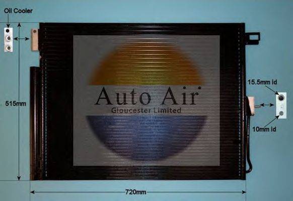 AUTO AIR GLOUCESTER 161986 Конденсатор, кондиціонер